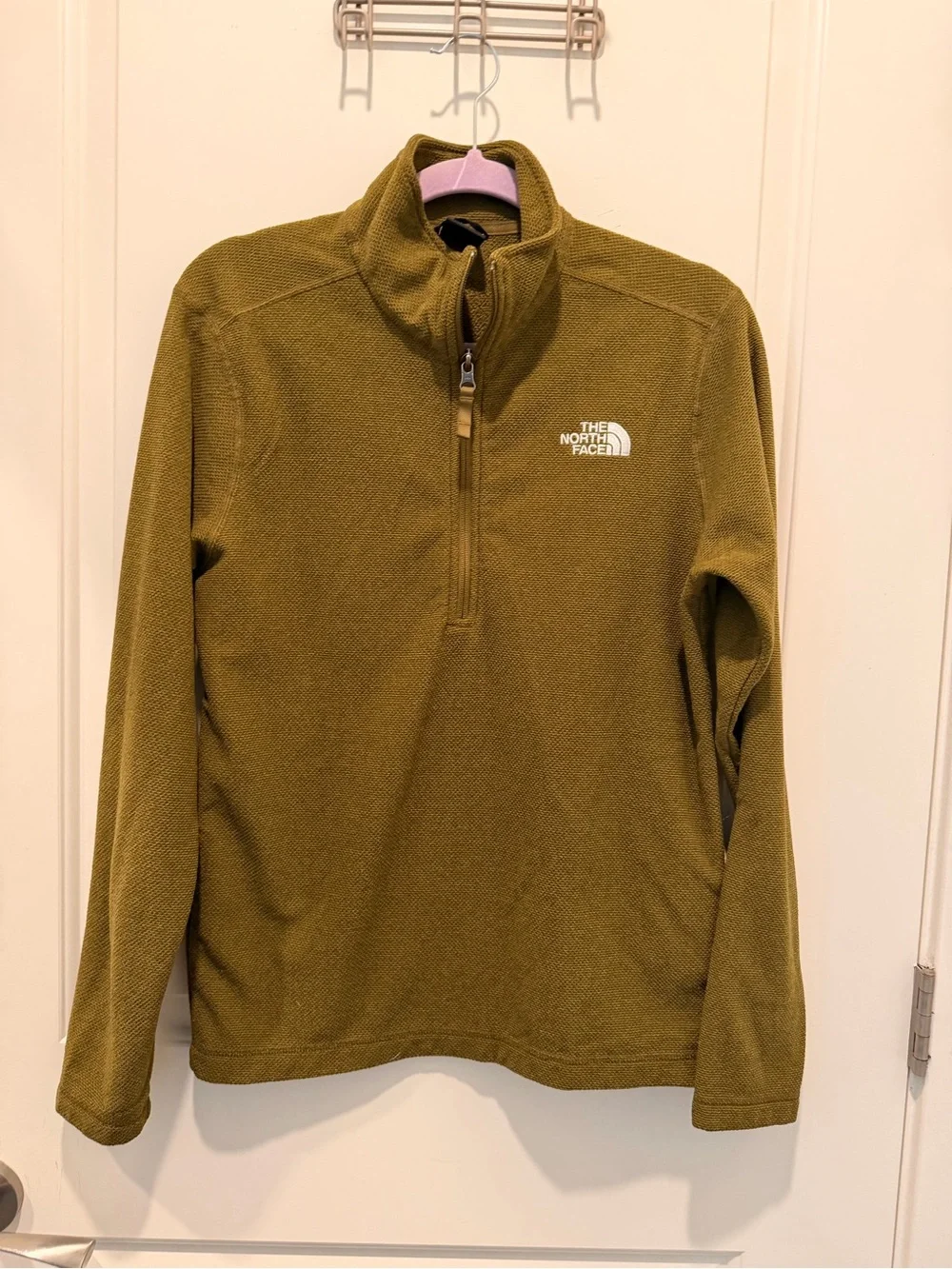 The North Face Cap Rock Half Zip Pullover Fleece Green Men's Size Small